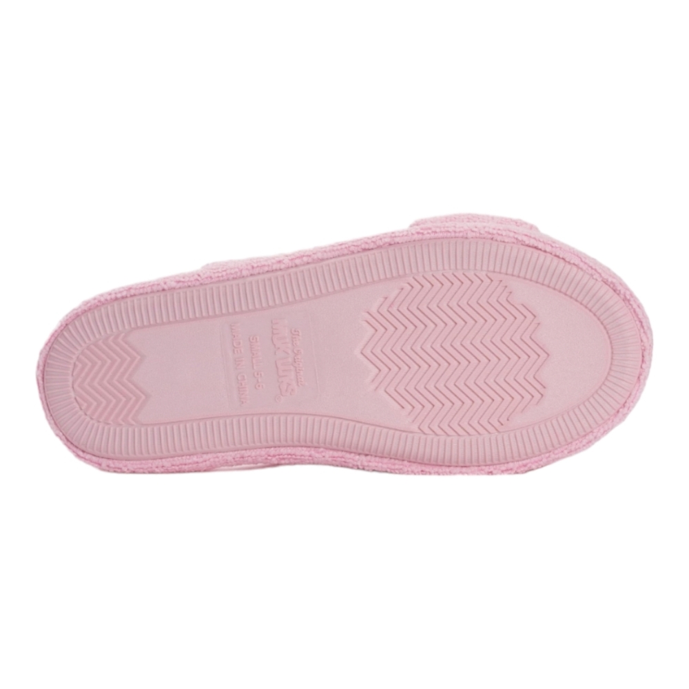 Muk Luks Maelle Women's Toweling Slippers, Ballet Pink, Sizes M, L, XL - Picture 4 of 6